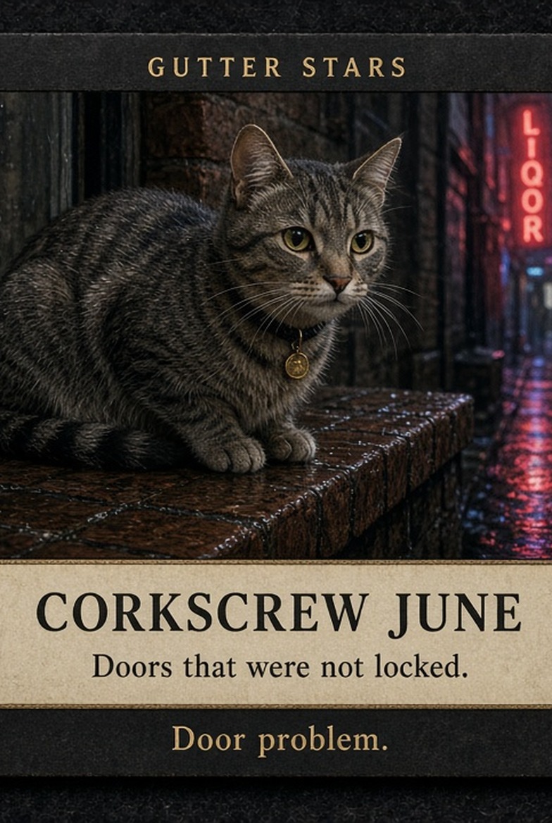 Corkscrew June. Door problem.