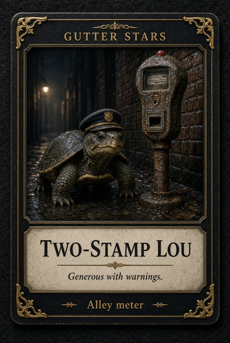 Two-Stamp Lou. Alley meter.